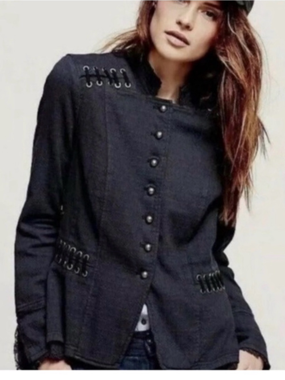 ⭐️Free People Military Victorian Lace Jacket ⭐️